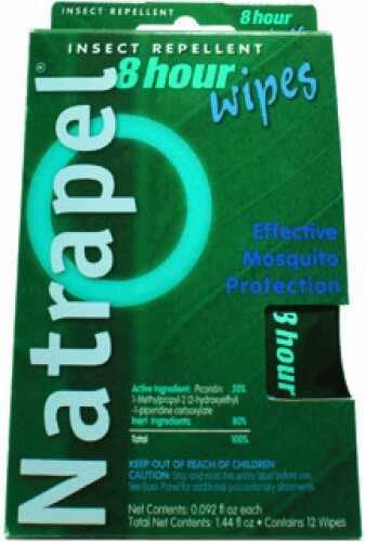 Natrapel 12-hour Picaridin Wipes 12 Count