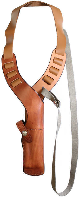 Bianchi 12356 X-15 Vertical Shoulder Holster Tan Leather Harness