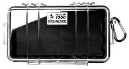 Pelican 1060025100 Micro Case Black/Clear Polycarbonate 9.88" Long