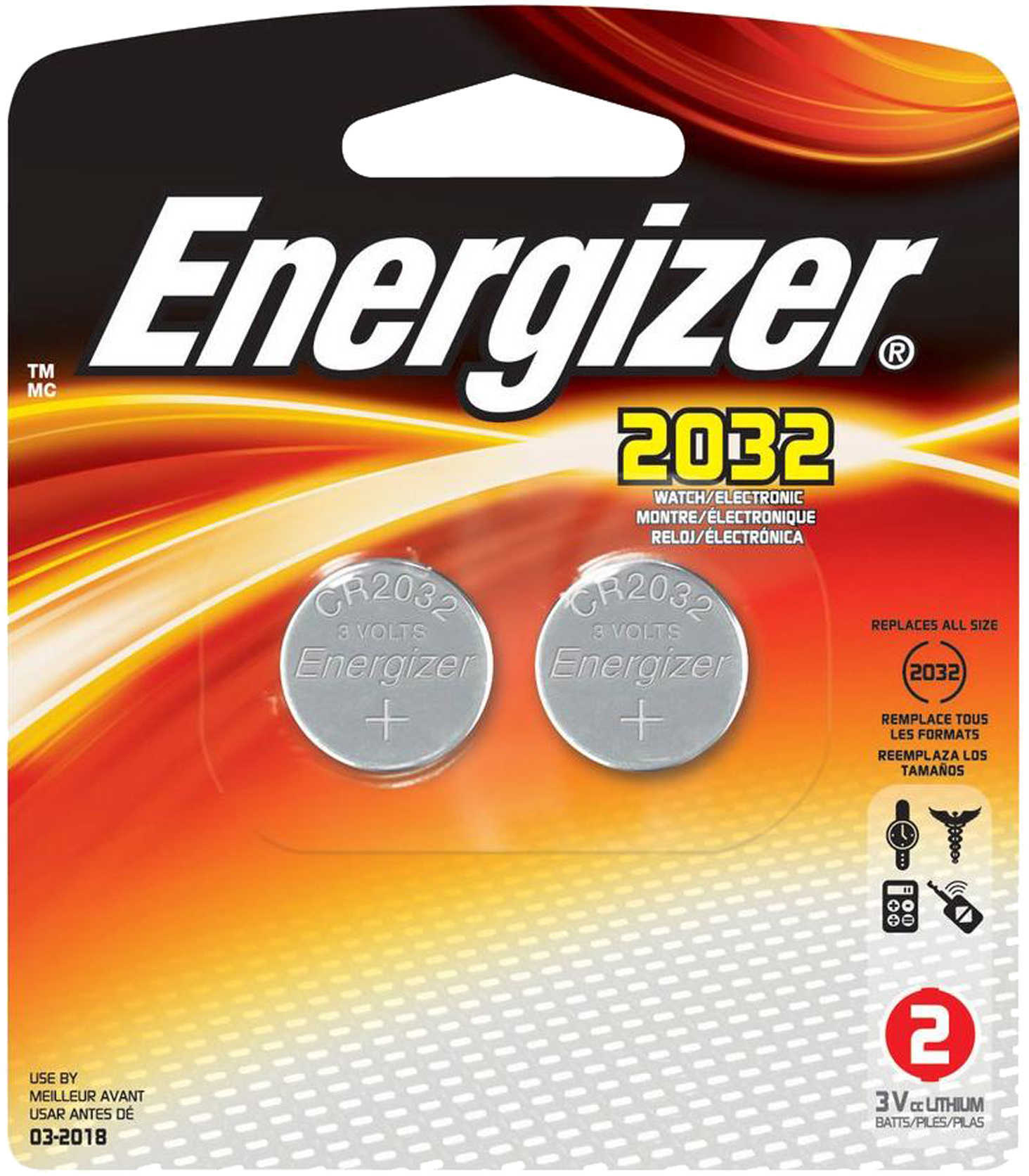 Energizer Lithium Batteries 2032 2-Pack