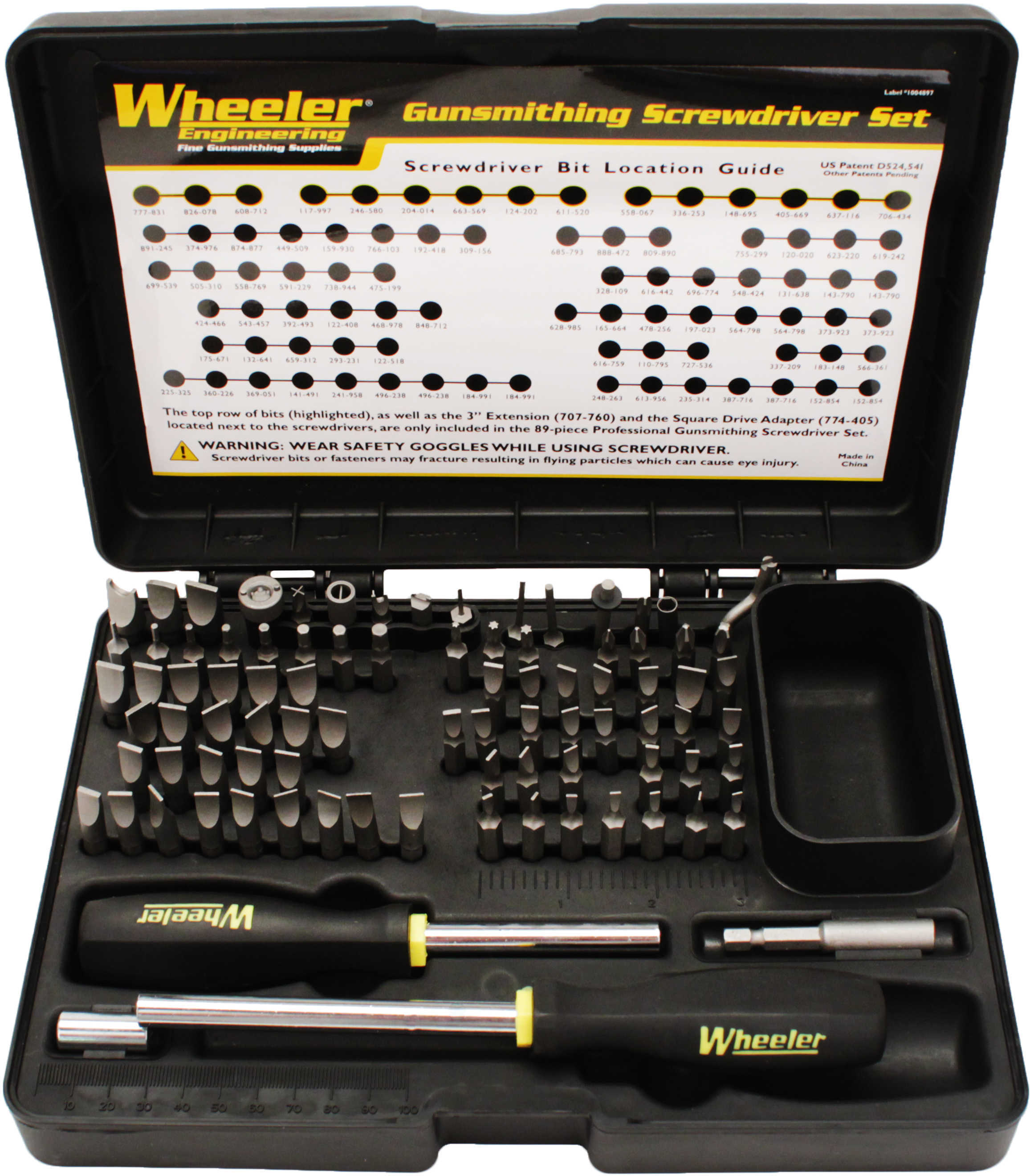 Wheeler 562194 Deluxe Gunsmithing Screwdriver Set 89