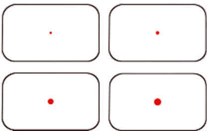 Aimshot HGD2 Reflex Sight 1X 37mm Obj Unlimited Eye Relief 3/5/8/12 MOA