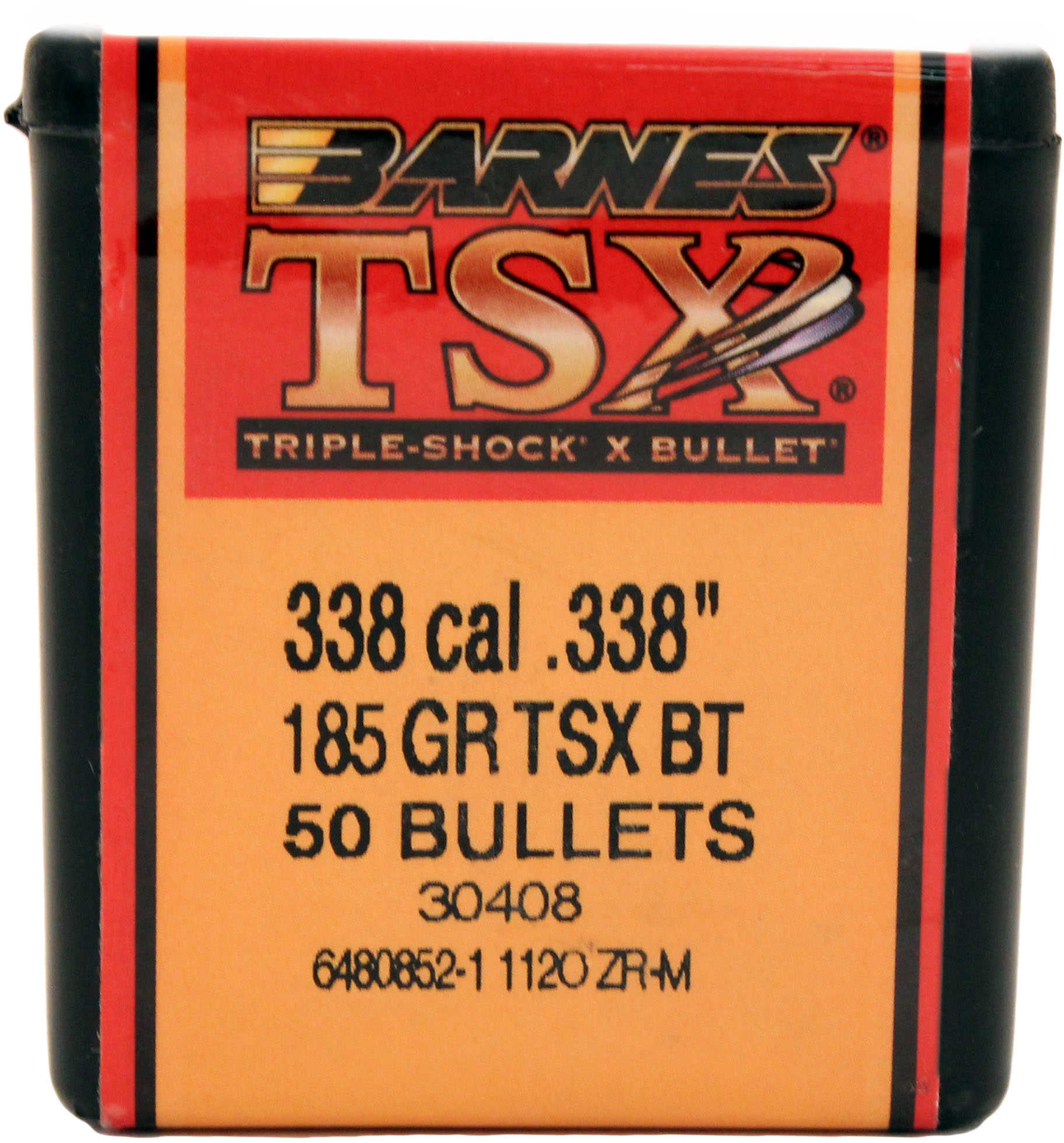 Barnes All Copper Triple-Shock X Bullet 338 Caliber 185 Grain Boattail 50/Box Md: 33843