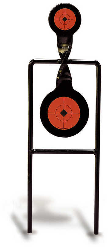 Birchwood Casey 46244 World of Targets Double Mag Spinner 3"/4.25" Black/Orange