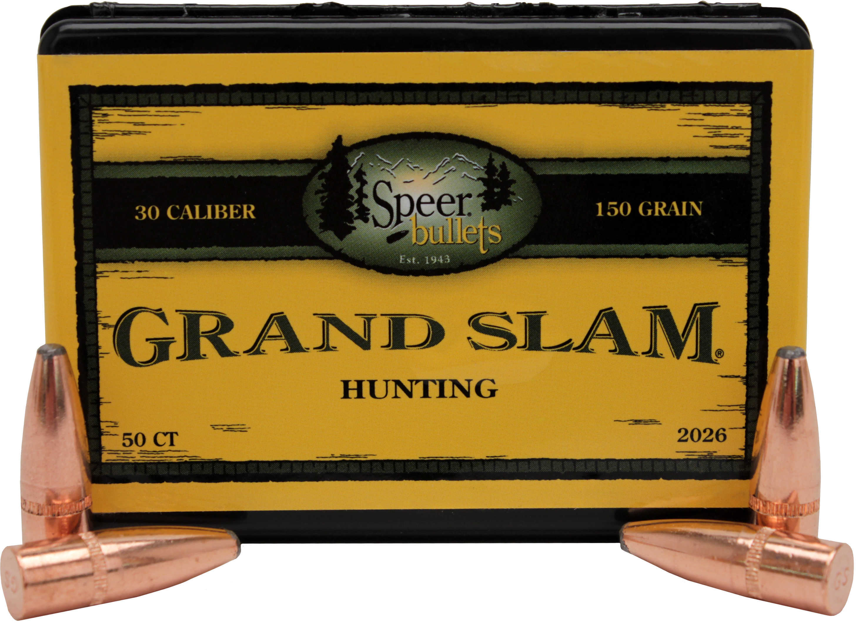 Speer 30 Caliber 150 Grain Grand Slam Protected Point 50/Box Md: 2026 Bullets