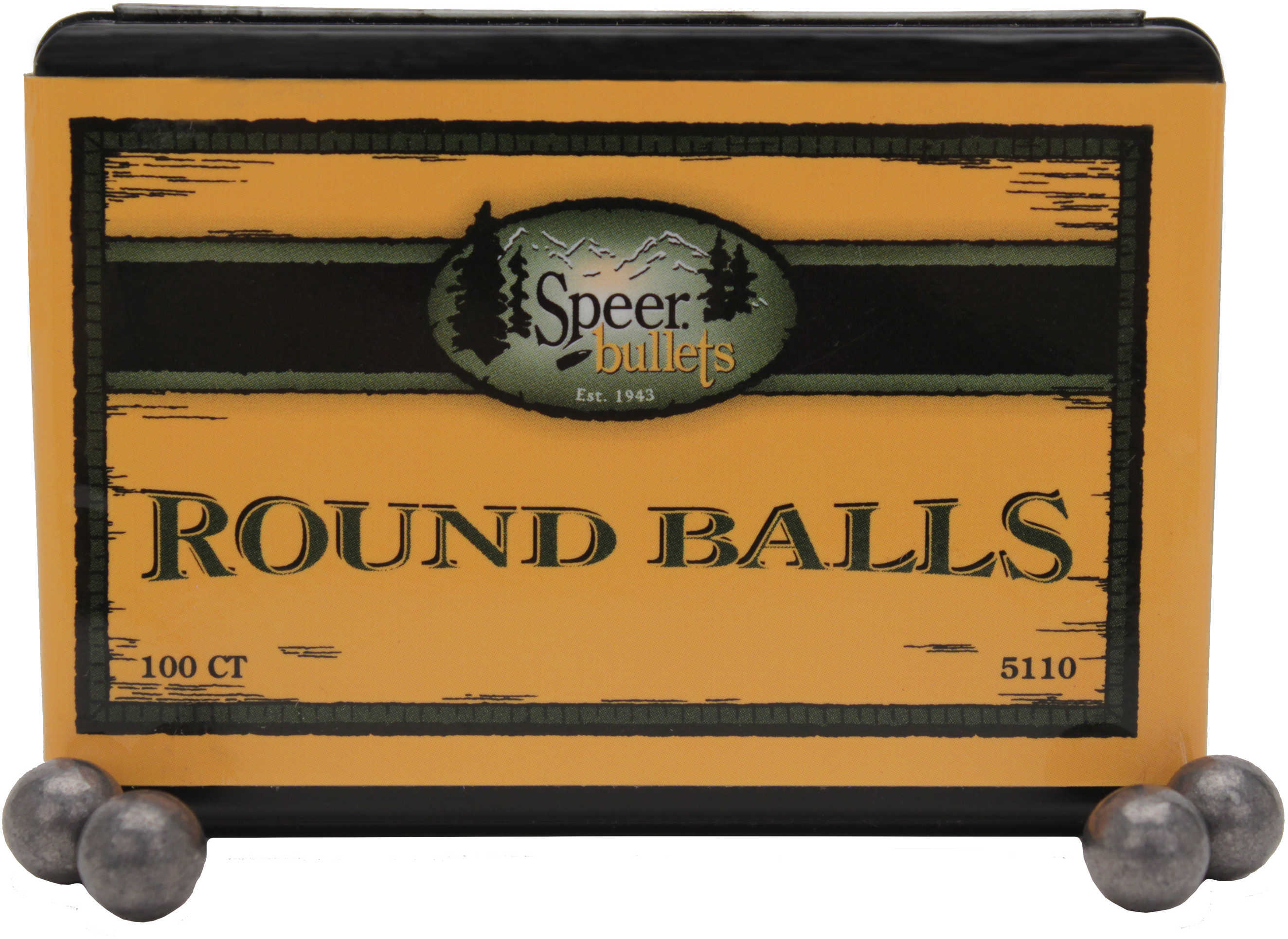 Speer Round Lead Balls 36 Caliber 64 Grain 100/Pack Md: 5110