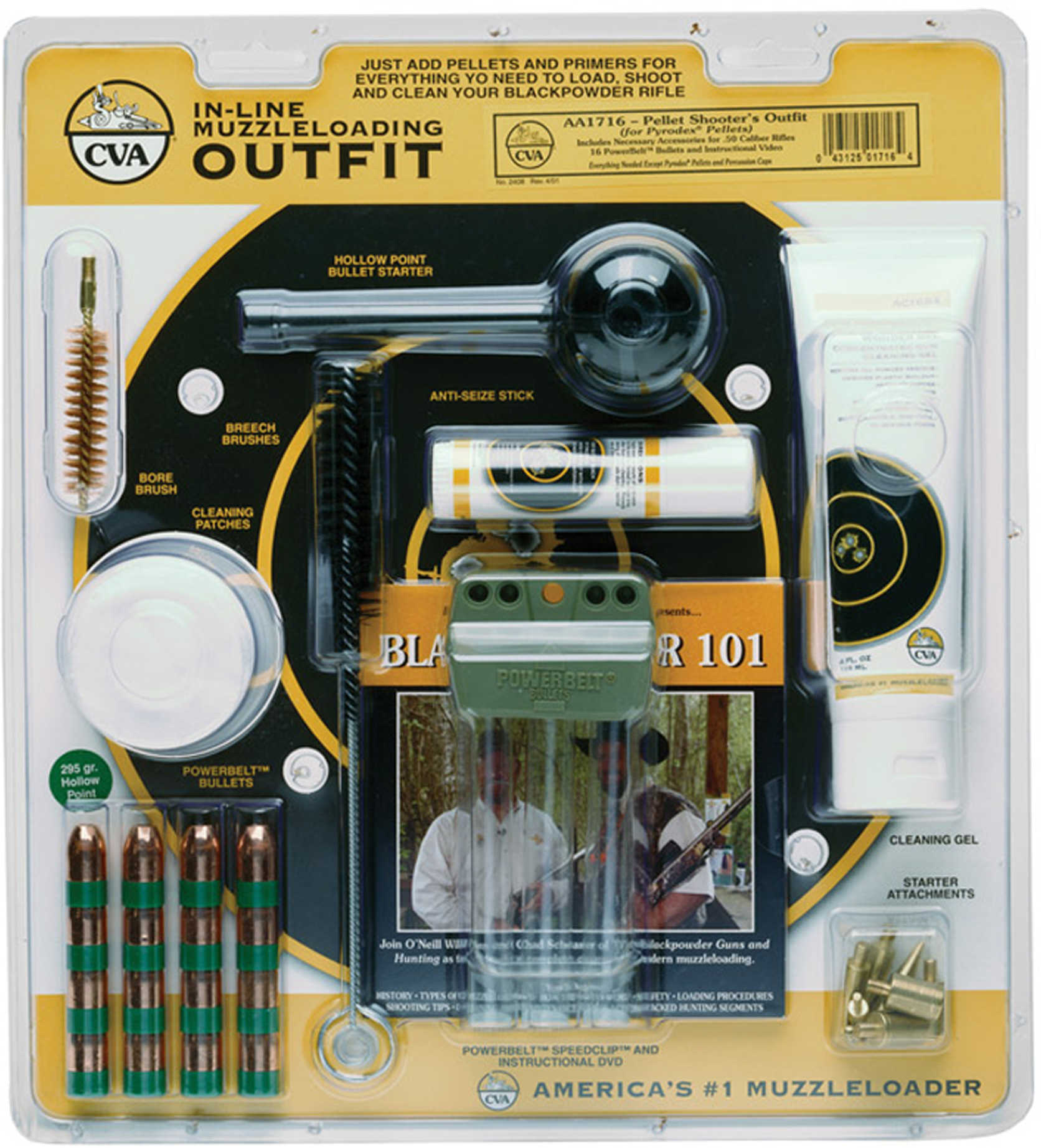 CVA 50 Caliber Accessory Outfit With Instructional DVD Md: AA1716