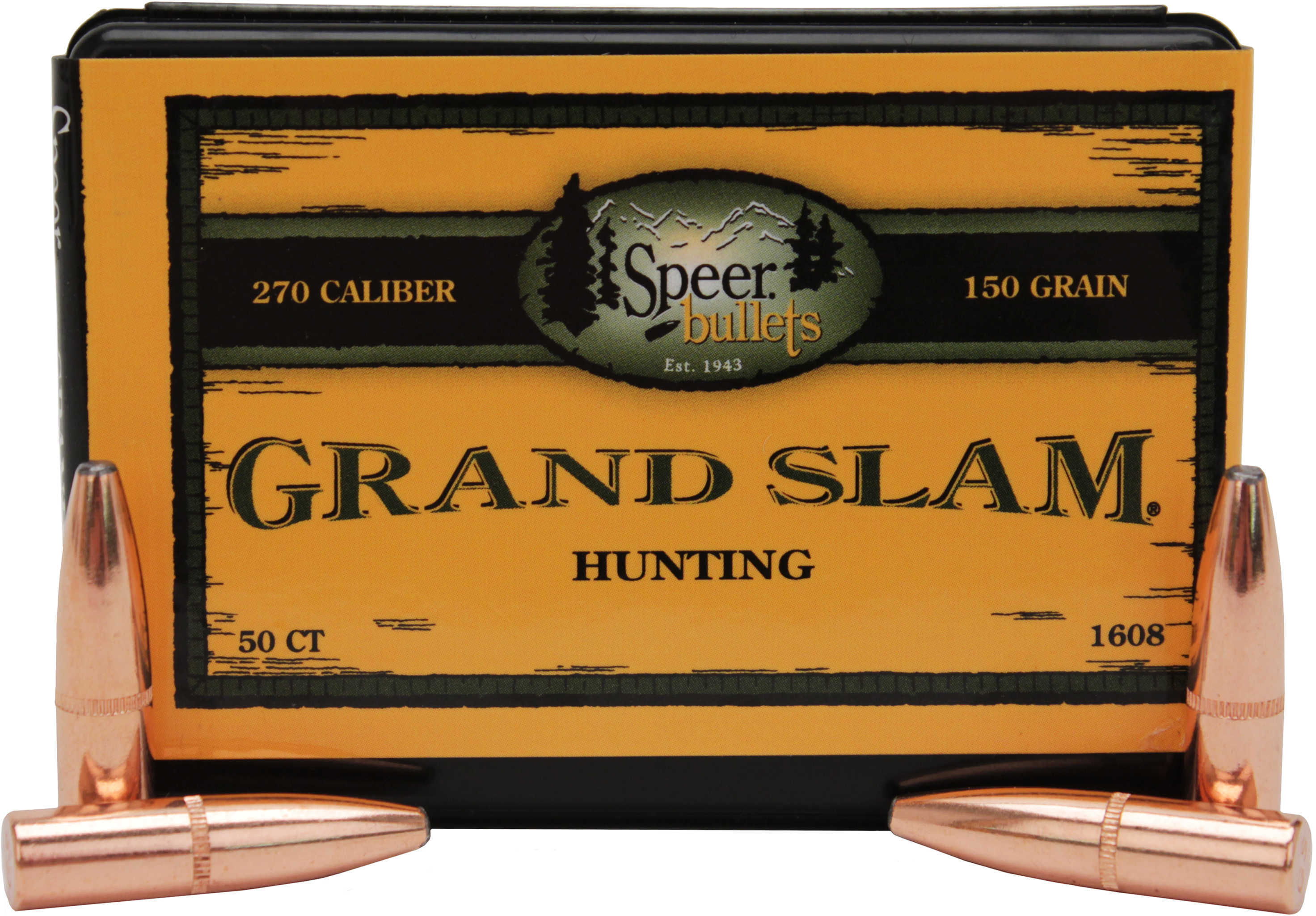 Speer 270 Caliber 150 Grain Grand Slam Protected Point 50/Box Md: 1608 Bullets