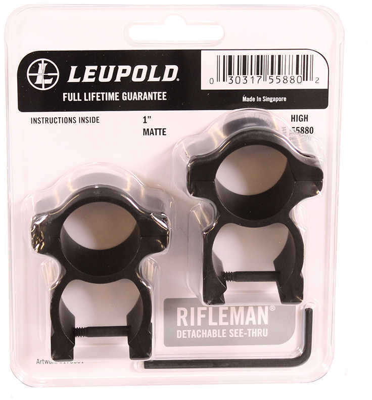 Leupold Rings With Matte Black Finish Md: 55880