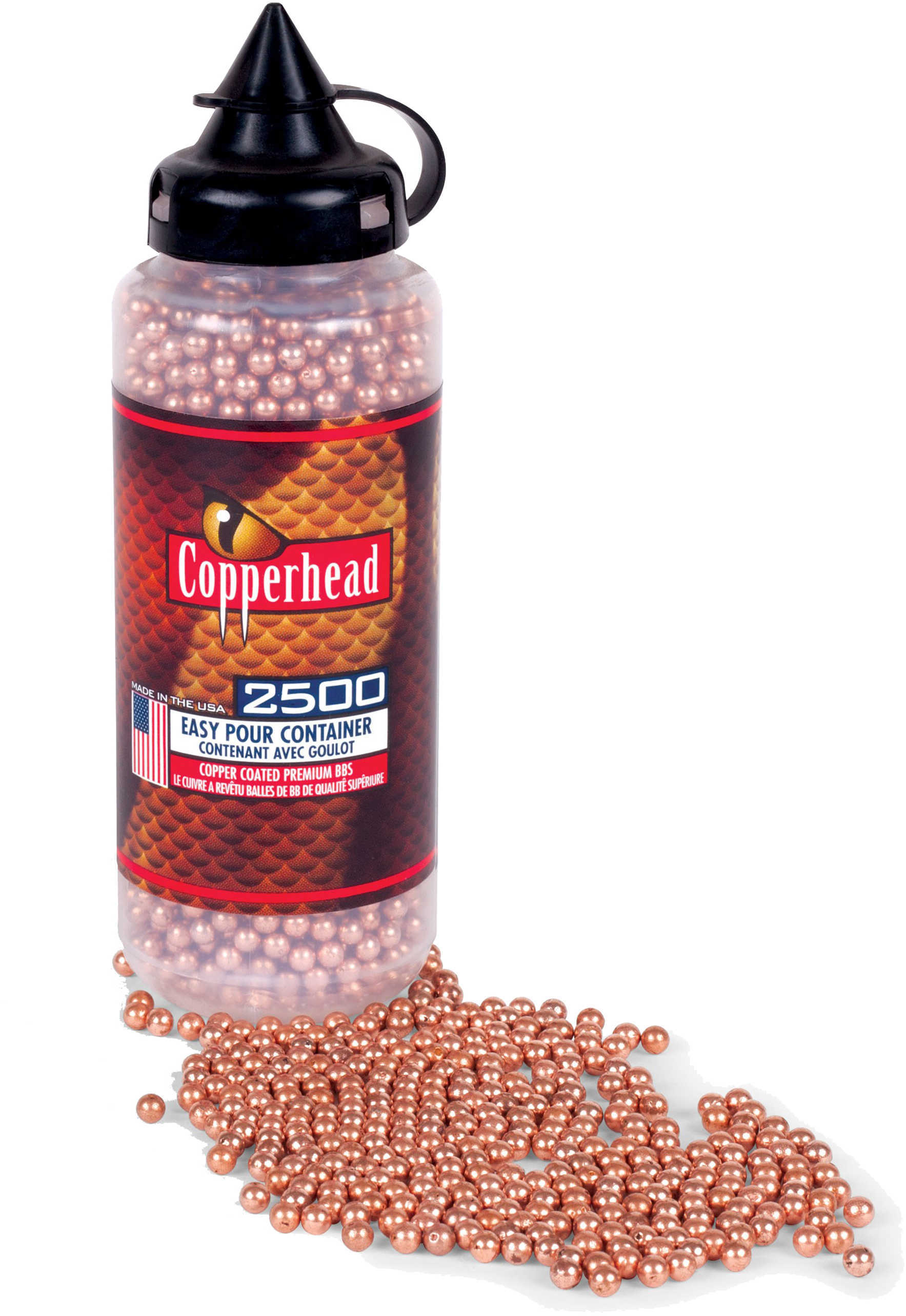 Crosman 747 CopperHead BBs .177 Copper-Coated Steel 2500 Carton