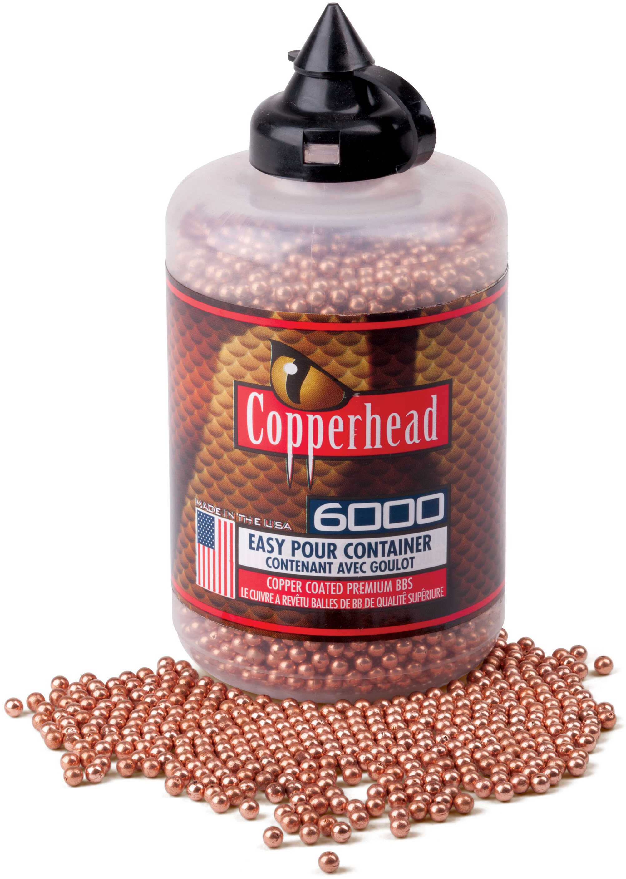 Crosman 767 CopperHead BBs .177 Copper-Coated Steel 6000 Carton