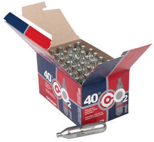 Crosman 23140 Powerlet CO2 Cartridges 12 Grams Stainless 40pk