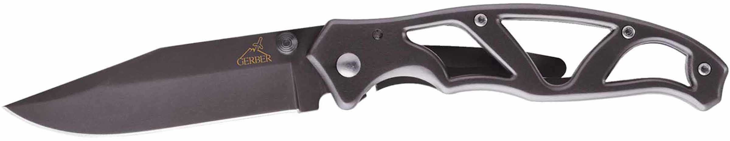 Gerber Folding Knife With Plain Edge Clip Point Blade Md: 08446