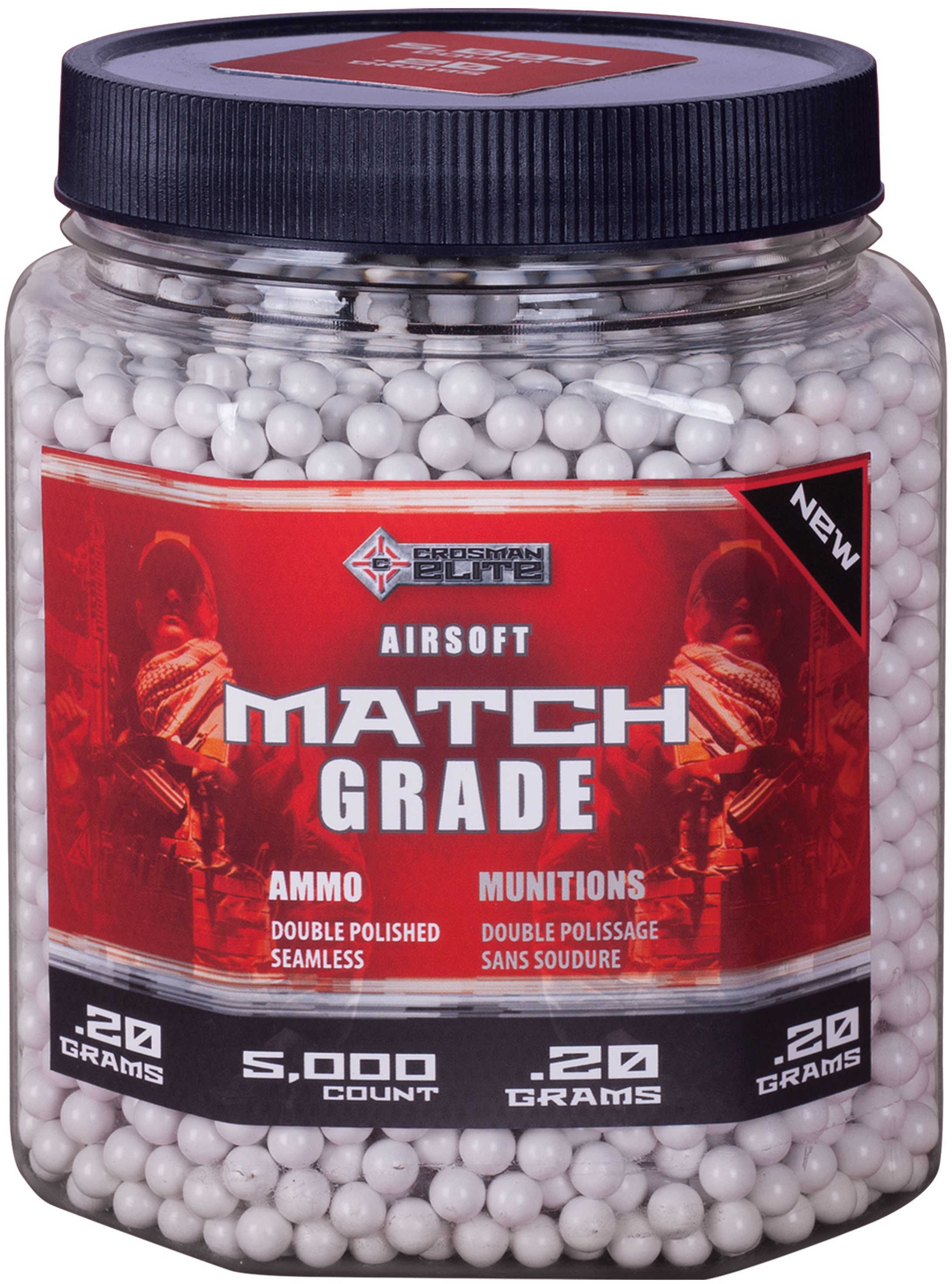 Crosman 5000 20 Gram Count Soft Air White Bbs Md: Sap5020