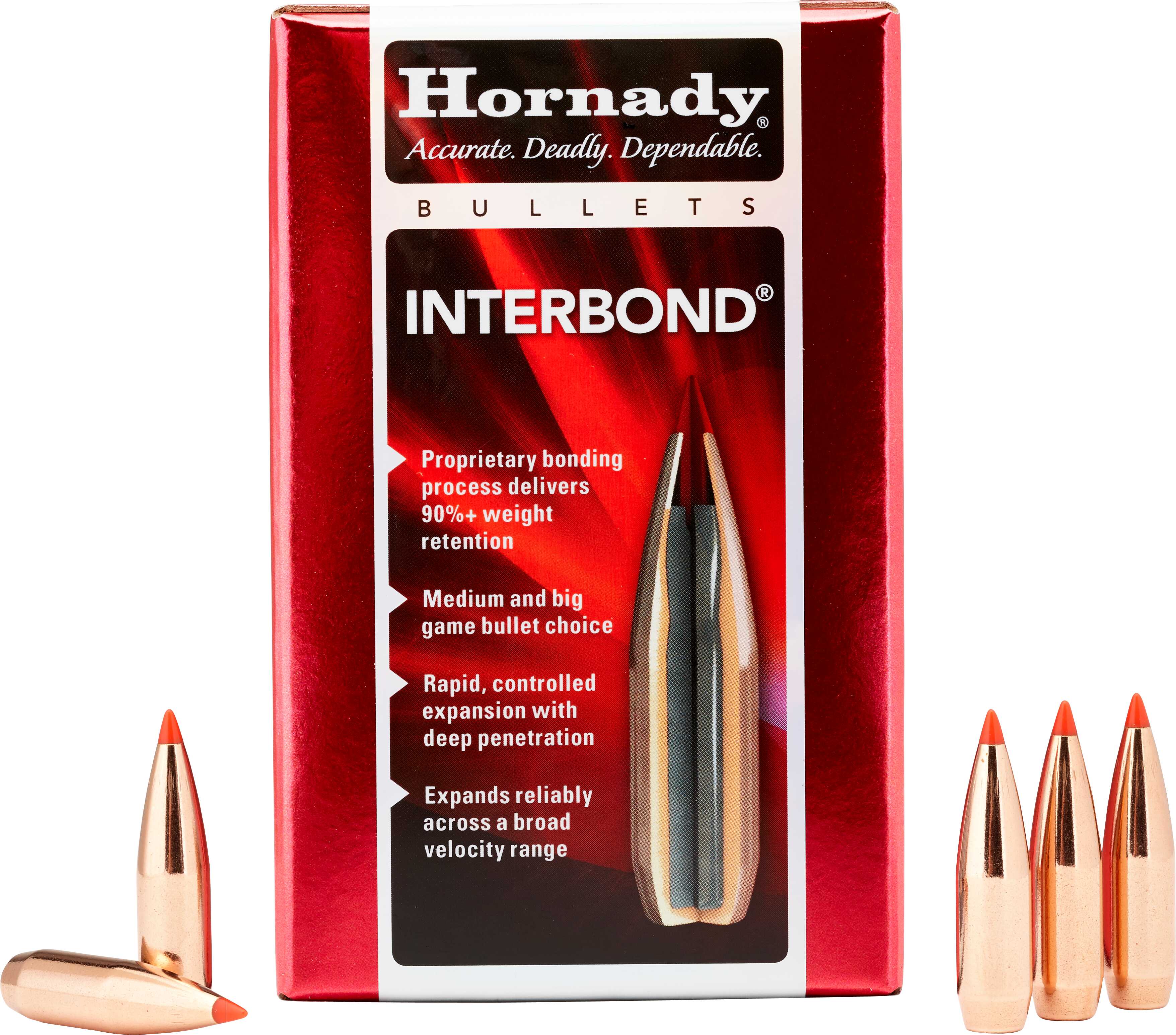 Hornady .243 Caliber 85 Grain Interbond 100/Box Md: 24539 Bullets