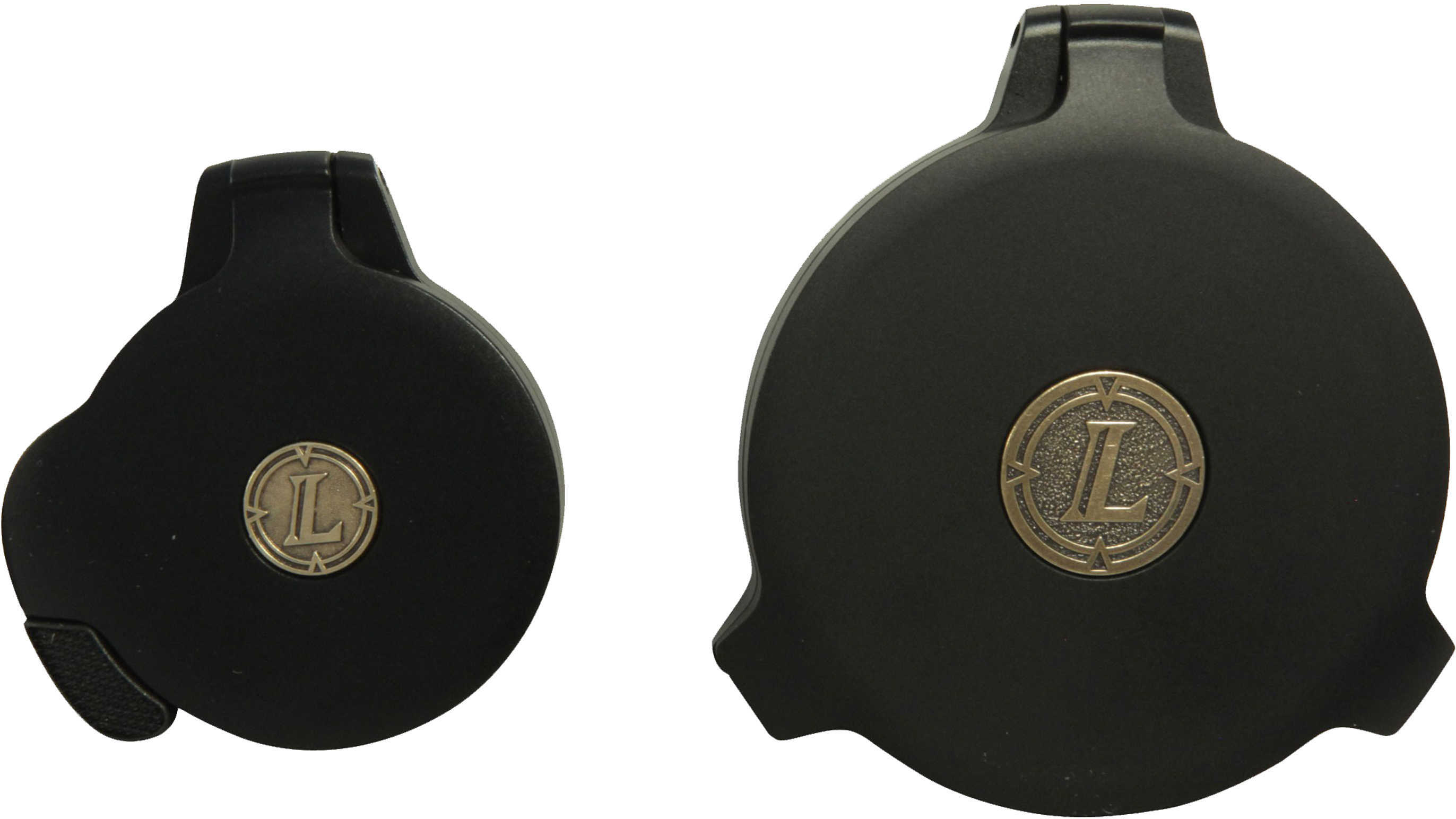 Leupold 62990 Alumina Flip-Back Lens Cover Kit 40mm Standard EP Slip On Aluminum Black Matte