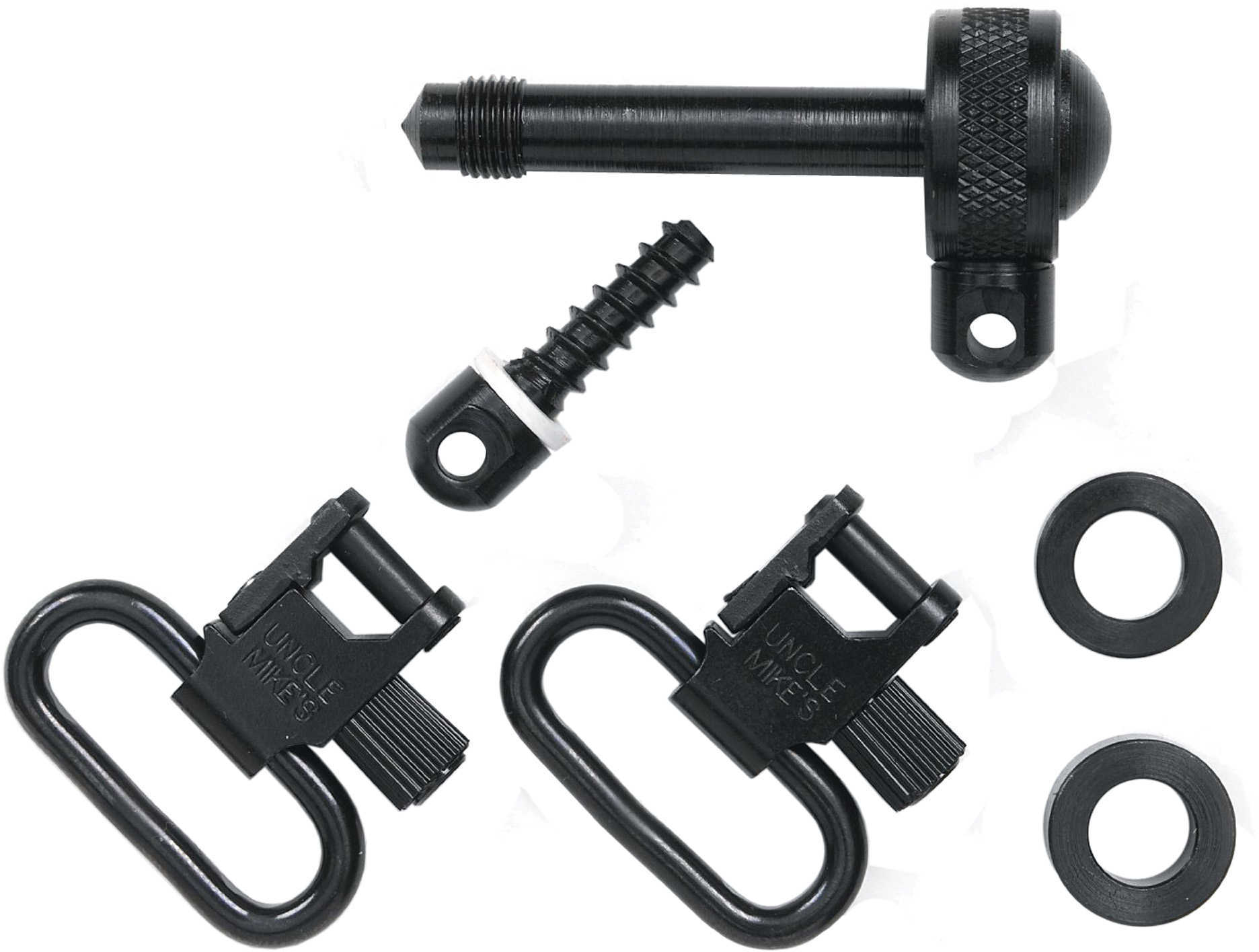 Uncle Mikes 1" Black Sling Swivels For Remington Model 7400 Md: 11712