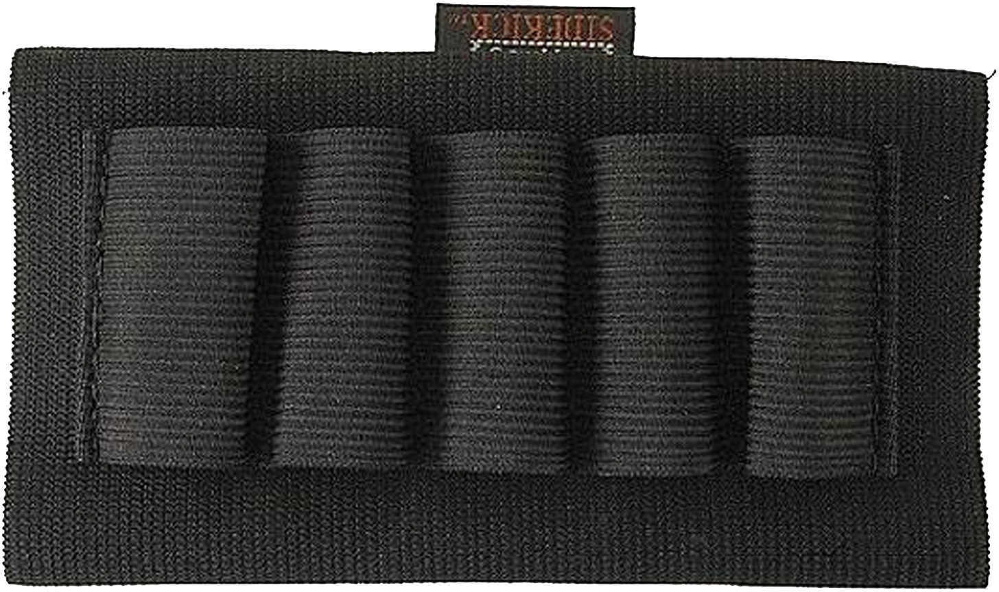 Uncle Mikes 88491 Buttstock Shell Holder Open Style 5 Shotgun Shells Nylon Black