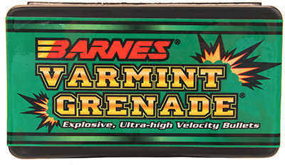 Barnes Bullets 30189 Varmint Grenade 22 Caliber .224 36 GR Flat Base Hollow Point 250 Box