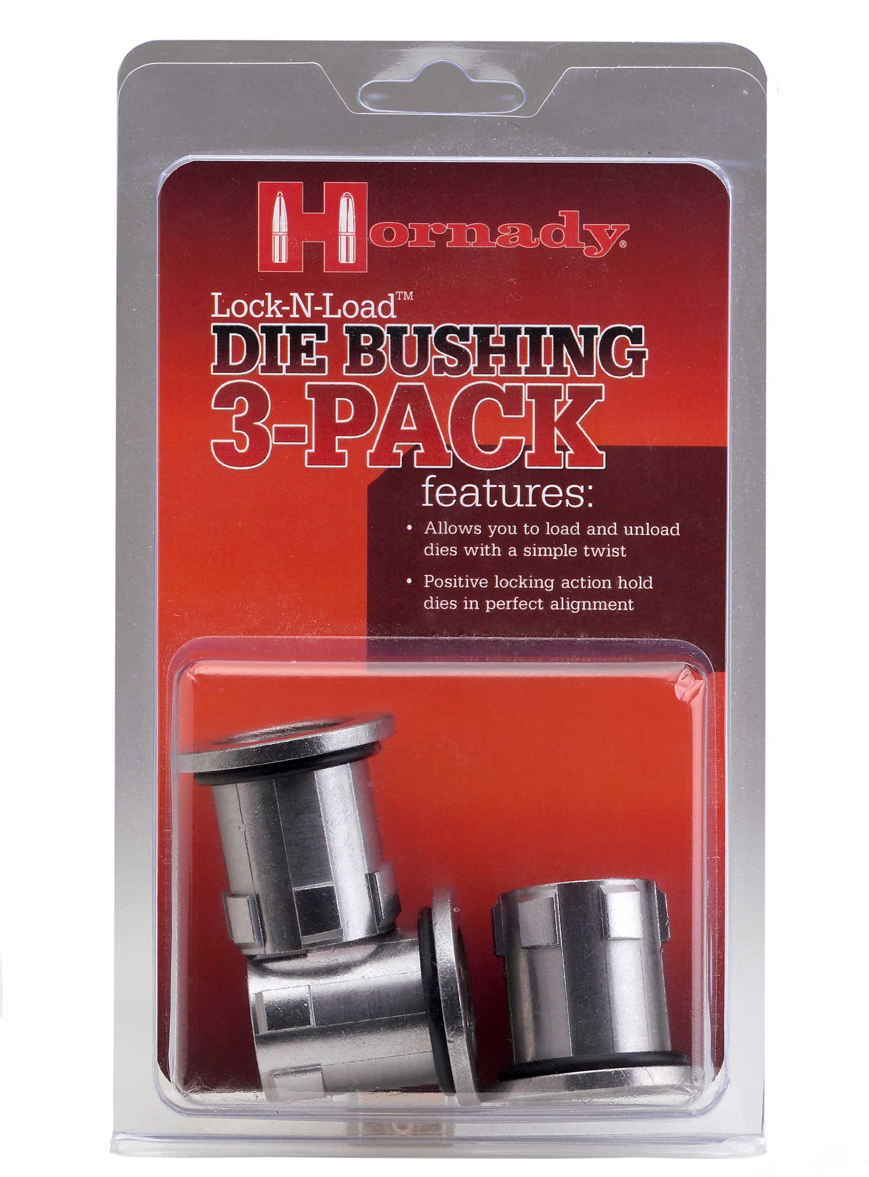 Hornady 044093 Lock-N-Load Die Bushings 3 Pack Universal 7/8"-14 Thread Dies