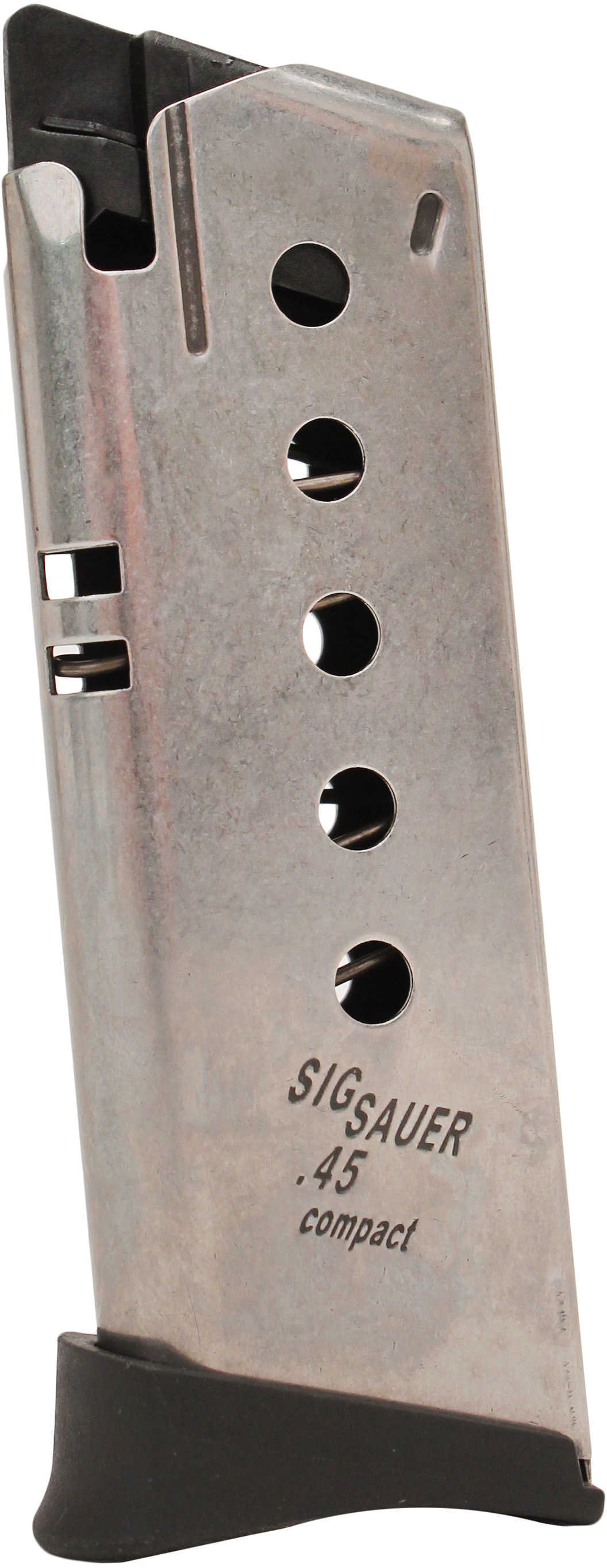 Sig Sauer 6 Round Stainless Steel Magazine For P220 45 ACP Compact Md: 1200071