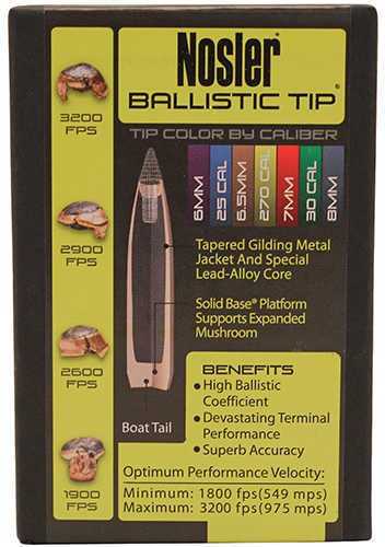 Nosler Spitzer Hunting Ballistic Tip 270 Caliber 150 Grain 50/Box Md: 27150 Bullets