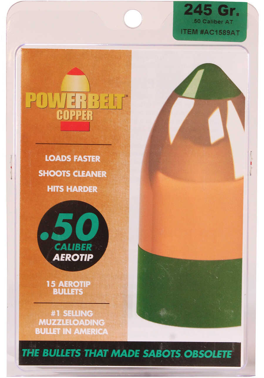 CVA AC1589AT Powerbelt Copper 50 Black Powder AeroTip 245 GR 15 Pack