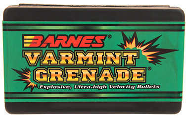 Barnes Bullets 30090 Varmint Grenade 20 Caliber .204 26 GR Flat Base Hollow Point 100 Box