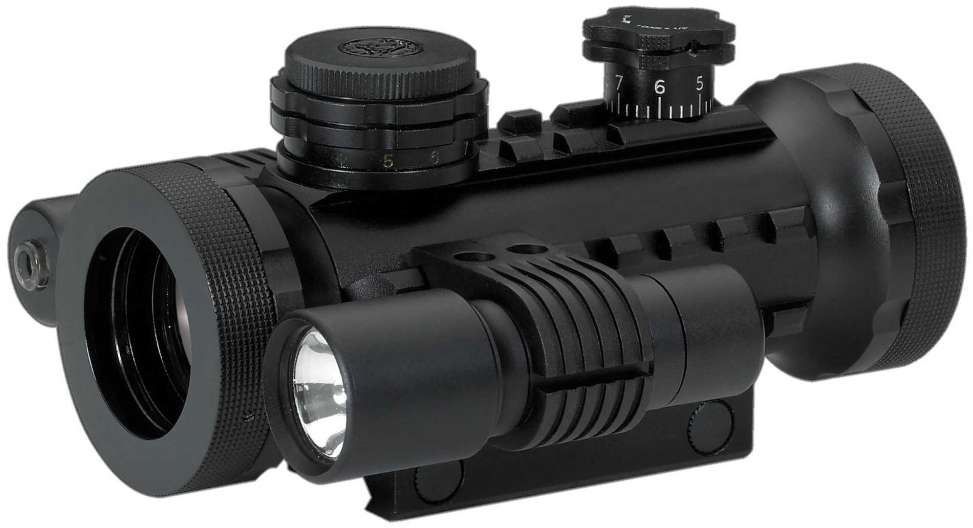 Bsa Stealth Series Tactical Red Dot Scope With Laser & Light Md: STSRGBD30Ll