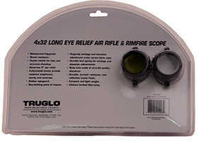 Truglo 4X32MM Rimfire Scope With Weaver Style Rings & Matte Black Finish Md: TG8504Br