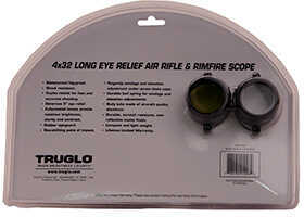 Truglo 4X32MM Rimfire Scope With Weaver Style Rings & Matte Black Finish Md: TG8504Br