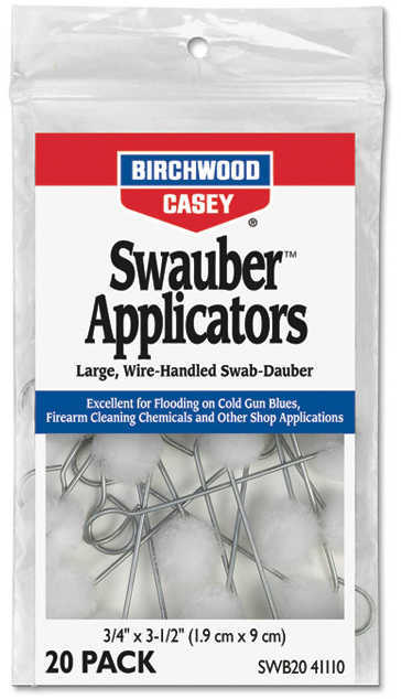 Birchwood Casey Swauber Applicators 20Pk Md: 41110