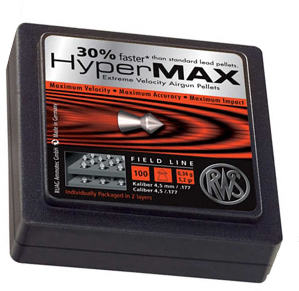 Umarex RWS 177 Cal. Hypermax Pellets 100/Box Md: 2315052