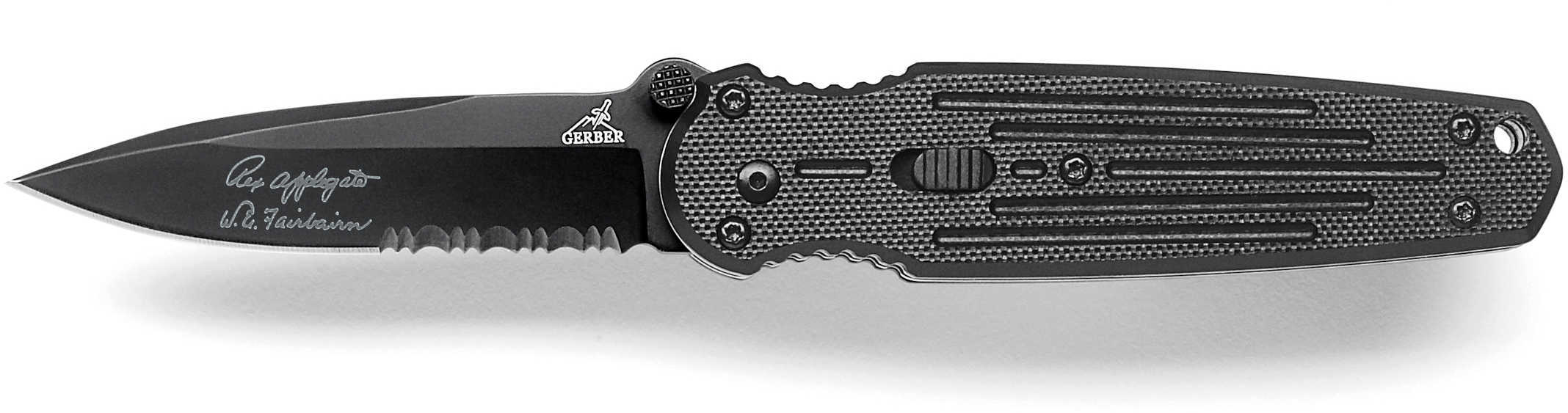 Gerber Spear Point Folder Knife With Black G10 Handle Md: 01967