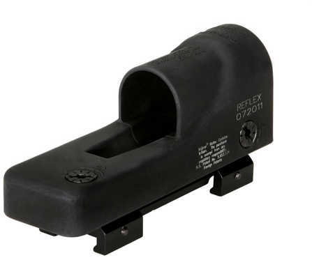 Trijicon 800023 Reflex with Weaver Mount 1x 24mm Obj 12.9 MOA Dual Illuminated Amber Triangle Black Self-Illumination