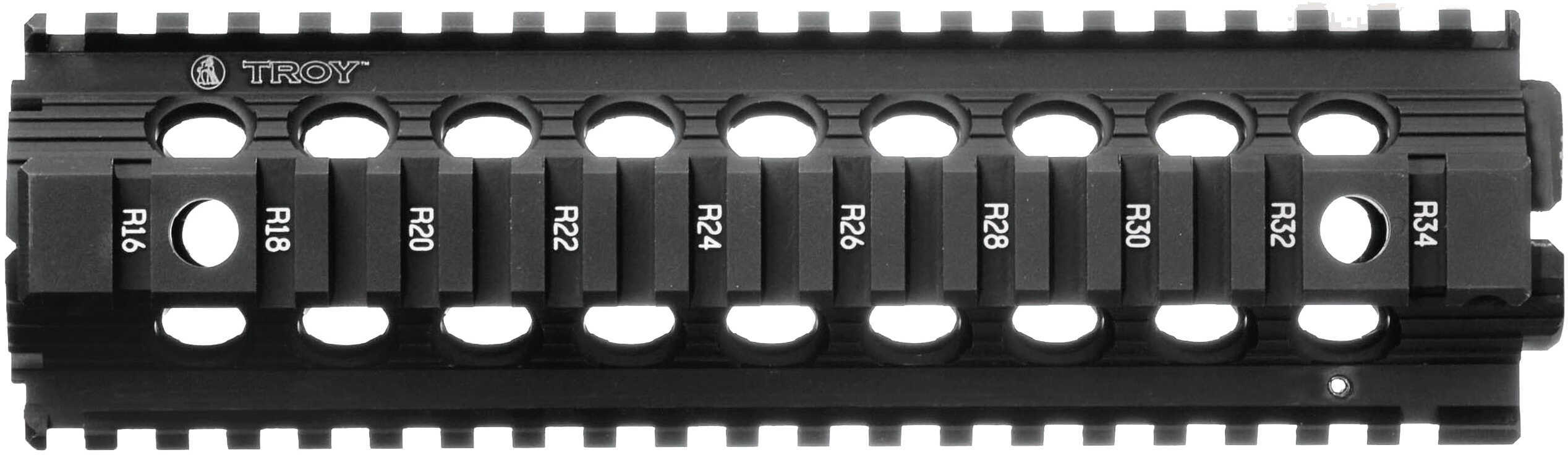 Troy Ind MRFD9BT00 Drop In For all Mid Length Carbines Aluminum Black Hard Coat Anodized