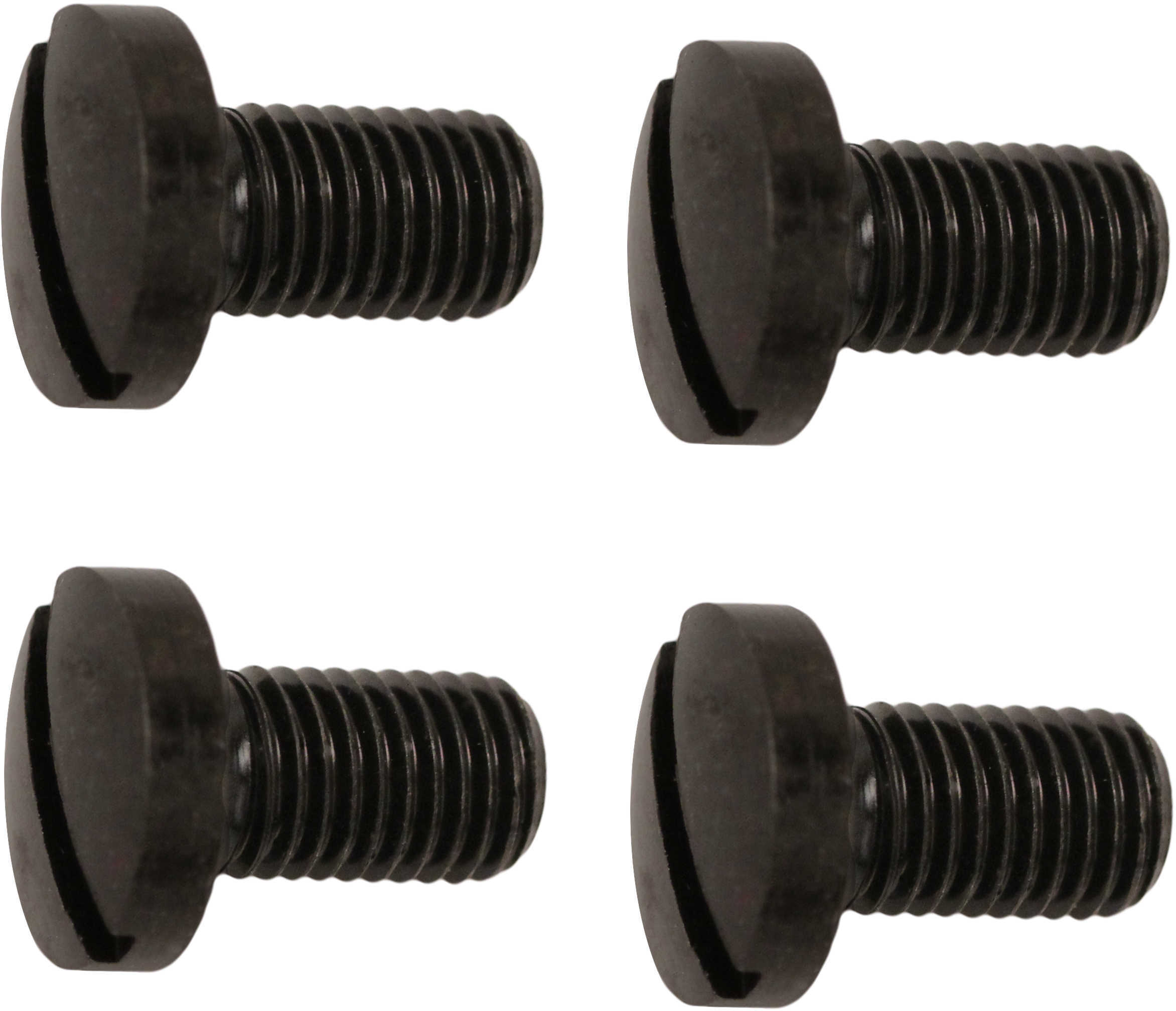 Grip Screws Colt Government Commander Officers And Clones - 4 Slotted Head Black Finish High Quality Hogue