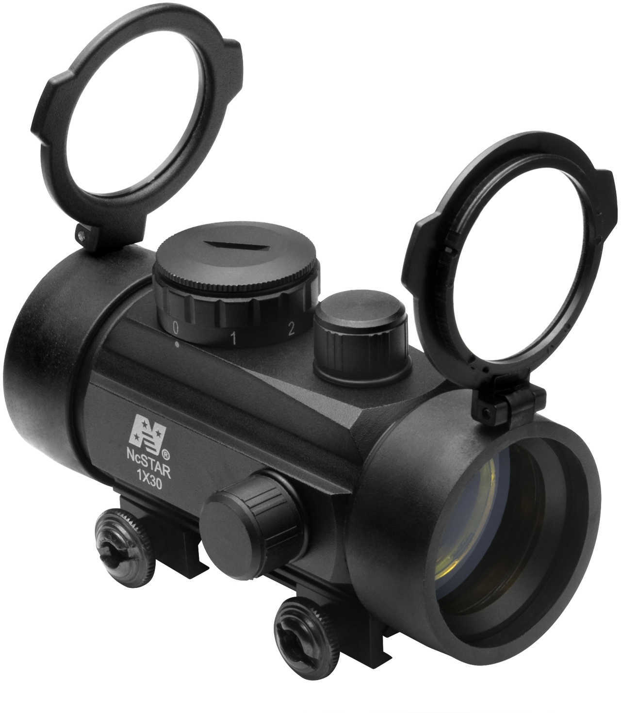 NCStar DBB130 Tube Reflex Optic 1x 30mm Obj Illuminated Red Dot Black Anodized CR2032 Lithium (3)