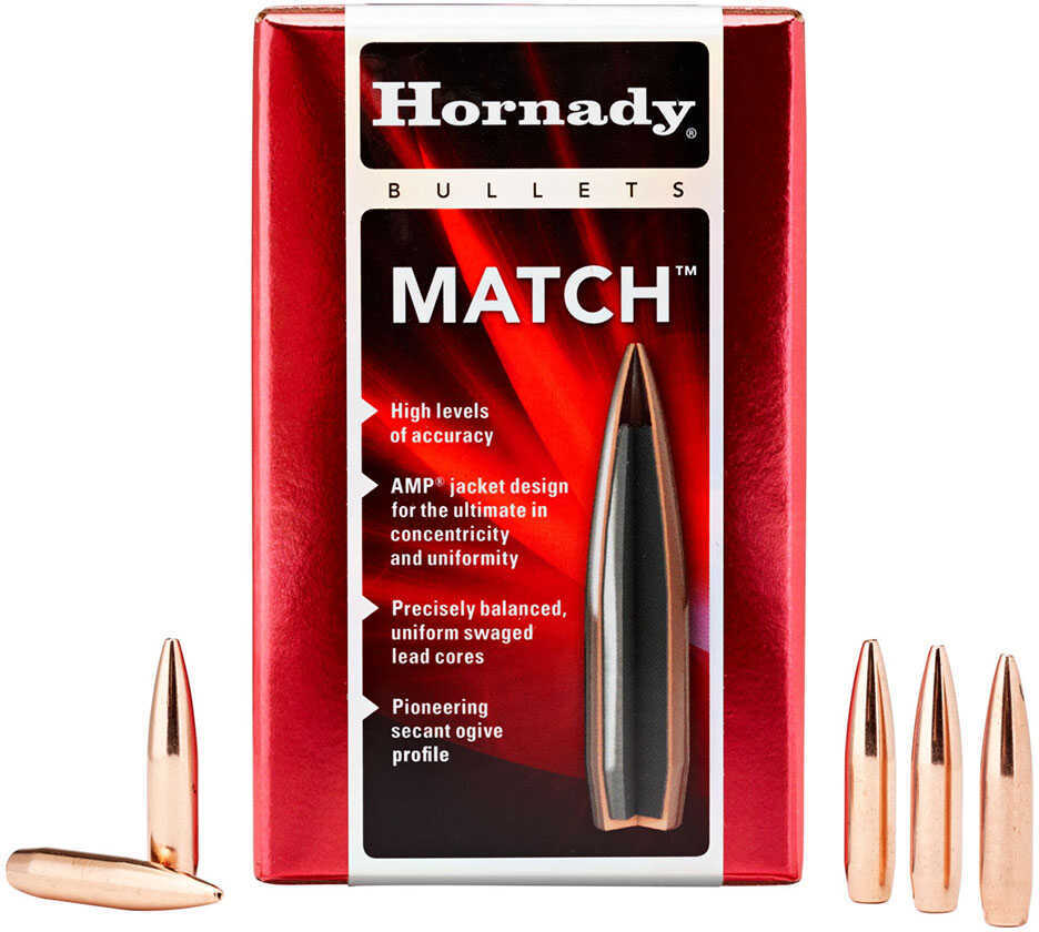 Hornady 30 Caliber Bullets .308" 208 Grain BTHP Match/100 Md: 30733