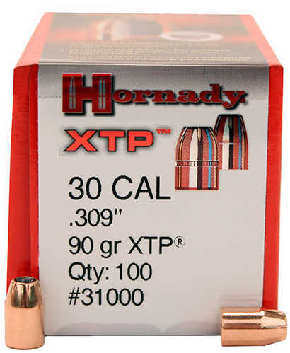 Hornady 30 Caliber Bullets 90 Grain XTP Per 100 Md: 31000