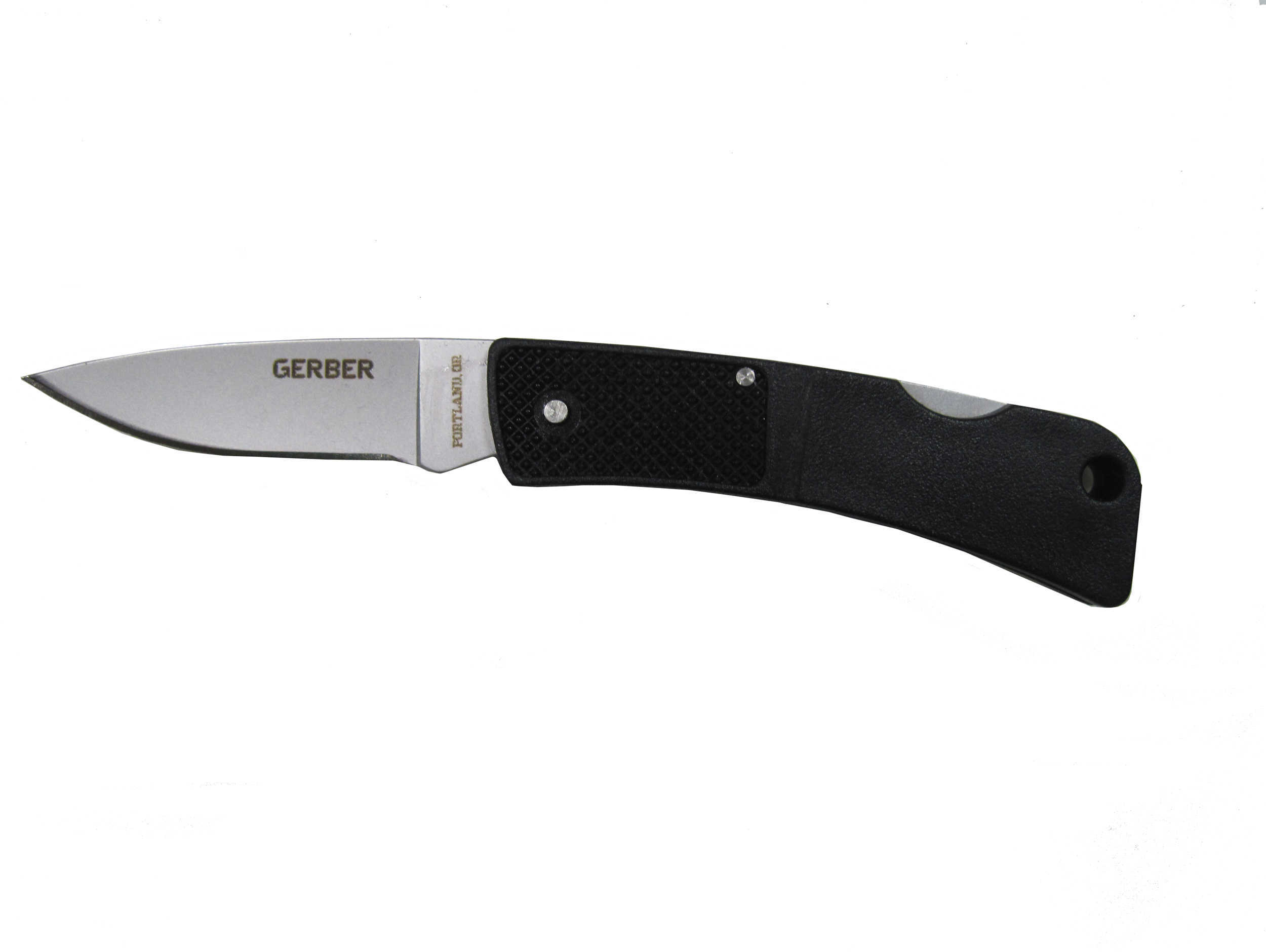Gerber Folding Knife With Drop Point Blade & Black Zytel Handle Md: 06050