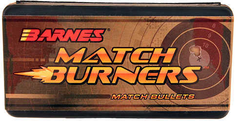 Barnes Bullets 30230 Match Burners 6.5mm .264 140 GR Boat Tail 100 Box