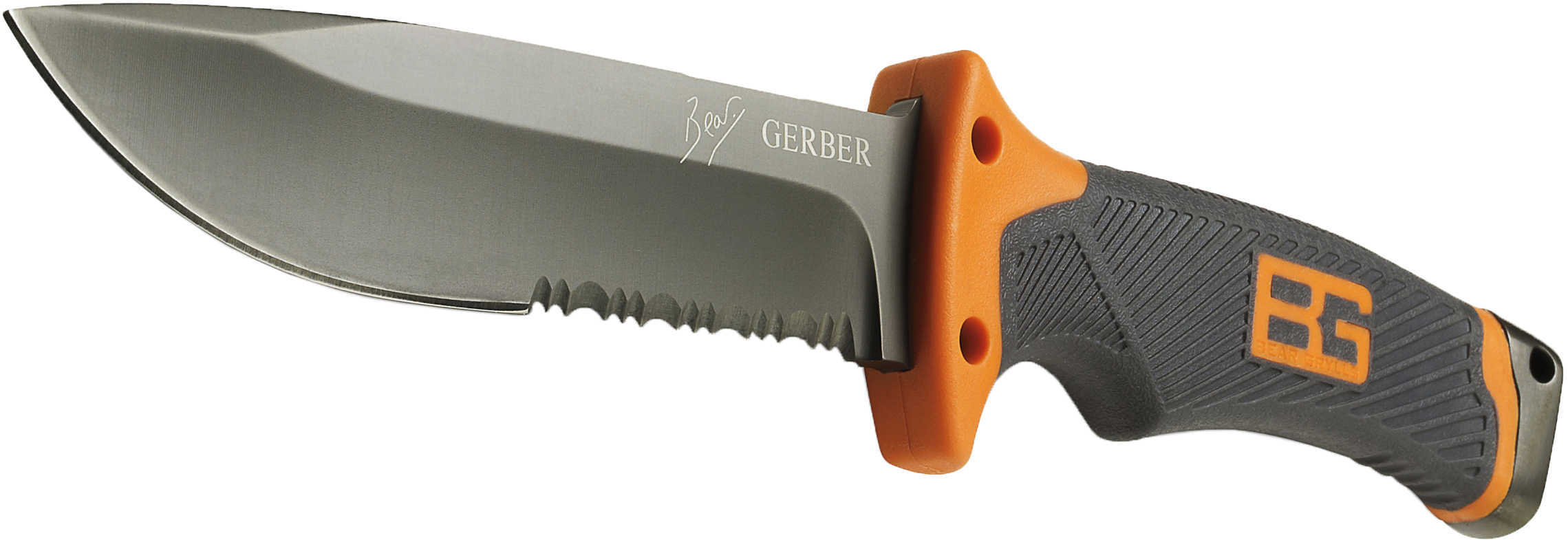 Gerber 000751 BG Fixed Steel Drop Point Blade Textured Rubber Grip