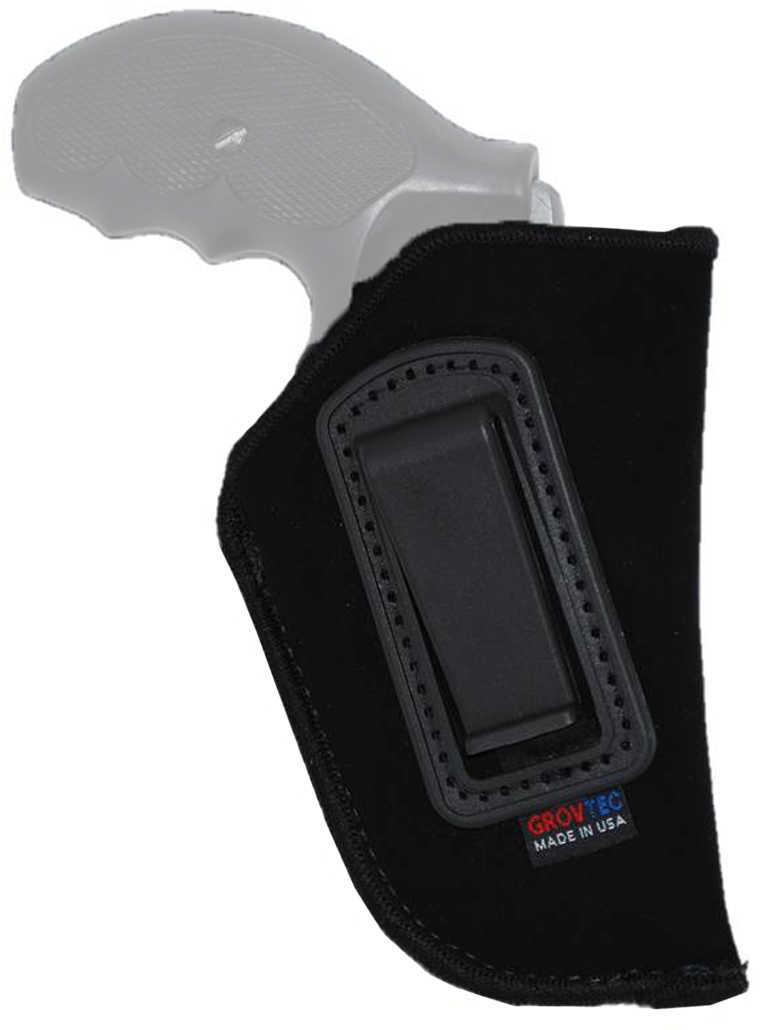 Grovtec US Inc GTHL14136R Inside The Pants 2" Sm Frame 5-Shot Revolver Lami Suede Black