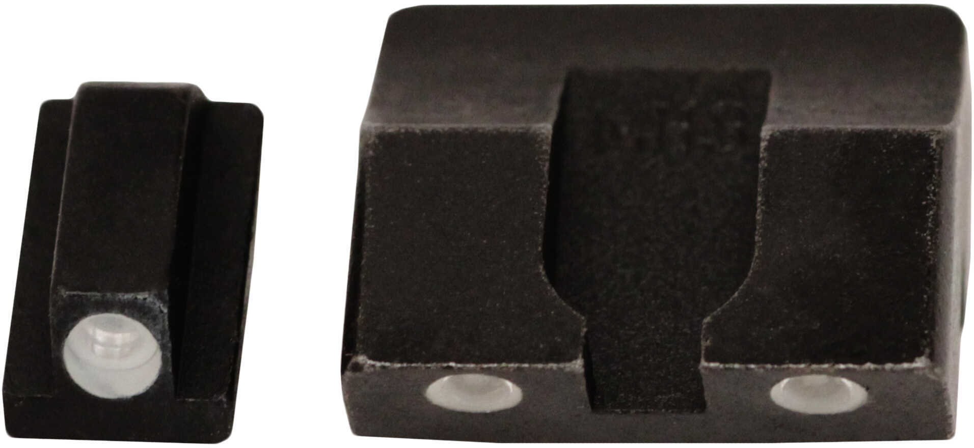 Meprolight 10776 Tru-Dot Night Sight Set Colt Government (New Models, .125 Tang) Tritium Green Front/Rear Black