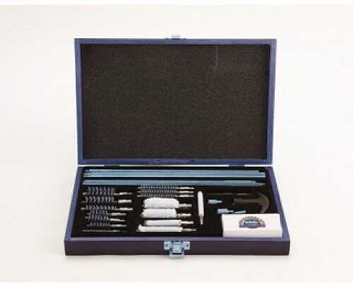 Gunmaster 35 Piece Universal Gun Cleaning Kit Wood Case