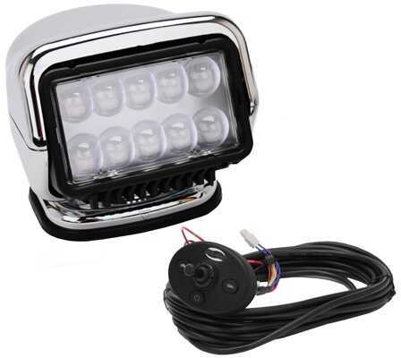 Golight LED Stryker Searchlight w/Wired Dash Remote - Permanent Mount - Chrome