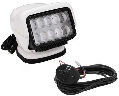 Stryker LED Permanent Mount w Hardwired DashMount Remote Wht