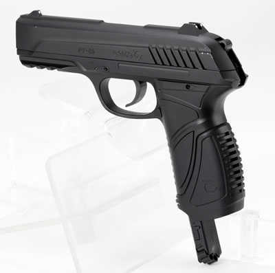 Gamo 611138254 PT-85 Blowback Co2 177 Pellet Pistol 16Rd Black Frame Textured Polymer Grip
