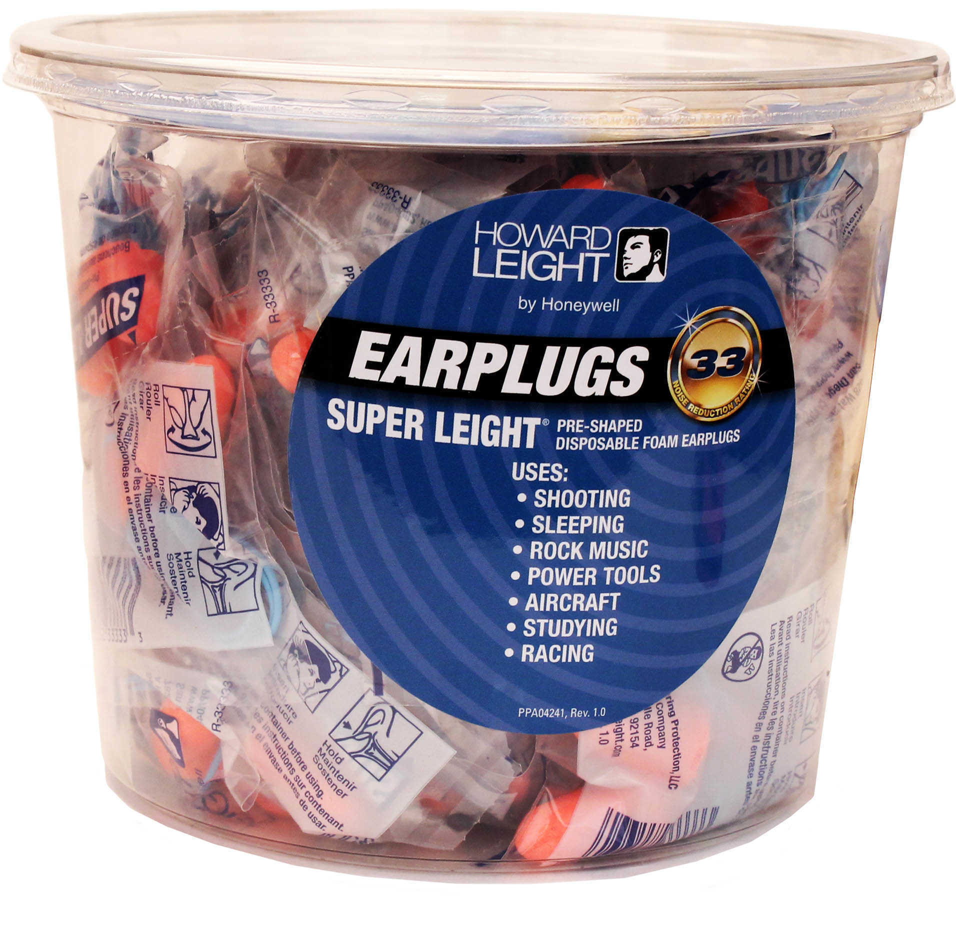 Howard Leight Industries Superfoam Ear Plugs Corded 50/Tub